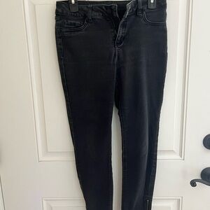 d. jeans Women's Dark Black Skinny Jeans
